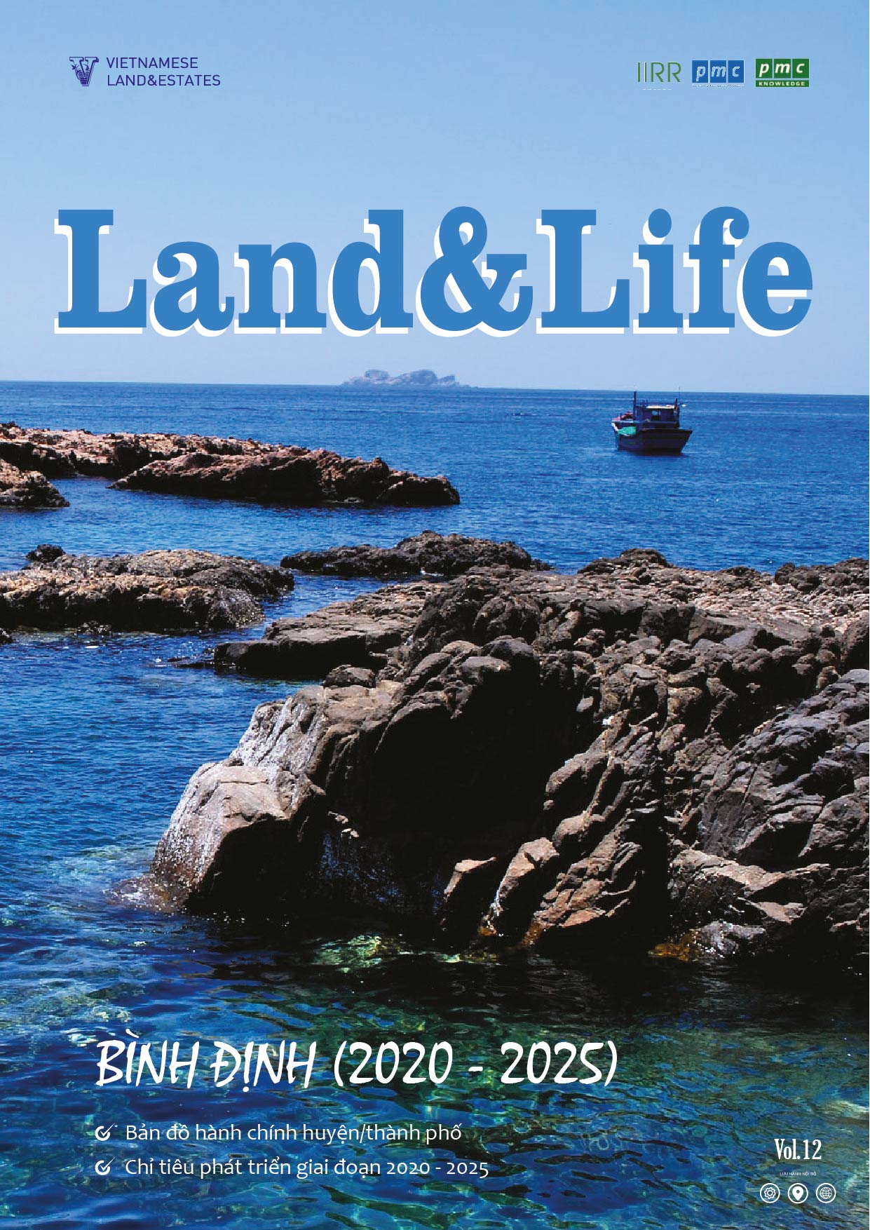 Land & Life Magazine | Vol.12 – Bình Định – Bản đồ hành chính huyện/TP & chỉ tiêu phát triển