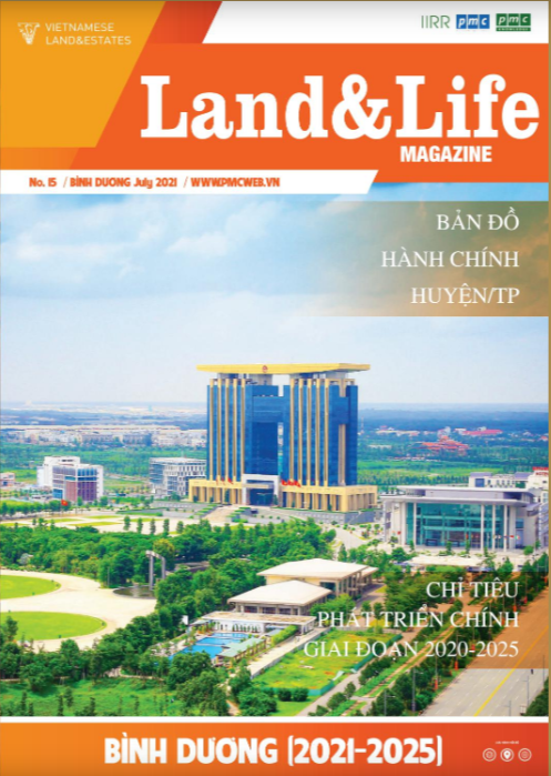 Land & Life Magazine | Vol.15 – Bình Dương – Bản đồ hành chính cấp huyện & chỉ tiêu phát triển