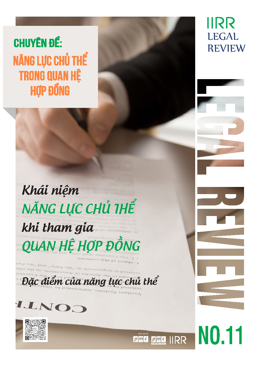 Tạp chí pháp luật IIRR | IIRR Legal Review | No.11 – Năng lực chủ thể trong quan hệ hợp đồng