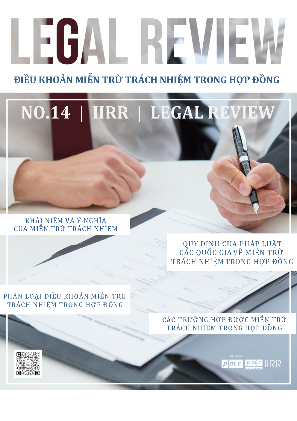 Tạp chí pháp luật IIRR | IIRR Legal Review | No.14 – Điều khoản miễn trừ trách nhiệm trong hợp đồng